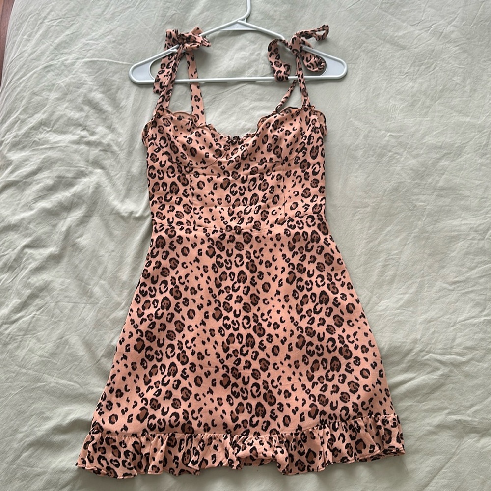 Brown cheetah 🐆 mini dress 🫶🏼